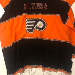 Philadelphia Flyers Poncho Unisex One Size Black and Orange